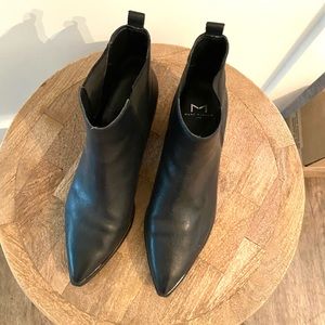 Marc Fisher | Black Leather Chelsea Booties | 7.5